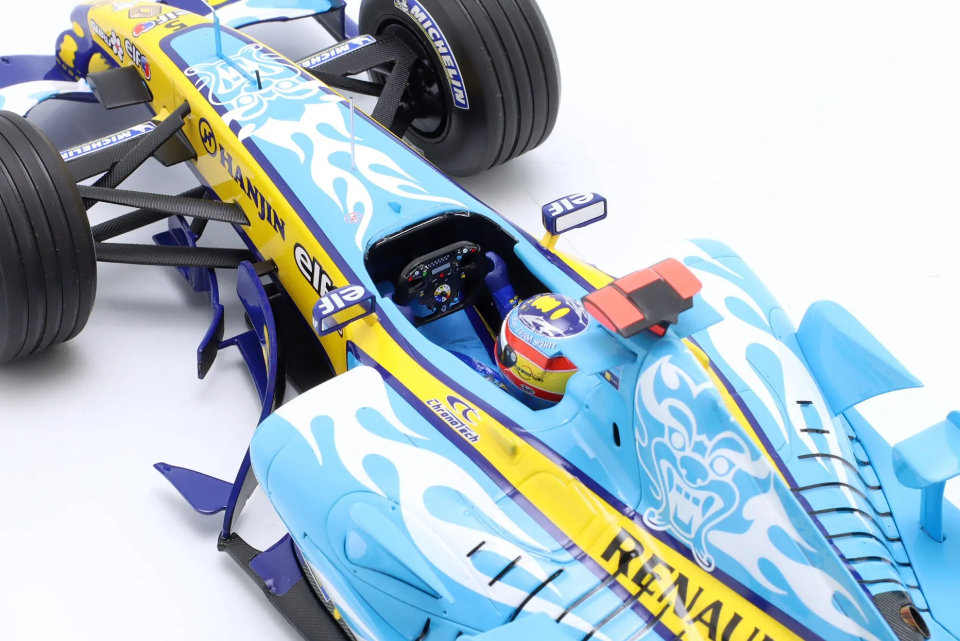 F. Alonso Renault R25 #5 2nd Belgien GP Formel 1 Weltmeister 2005 1:18 Minichamps