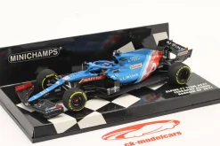 Fernando Alonso Alpine A521 #14 Bahrain GP Formel 1 2021 1:43 Minichamps