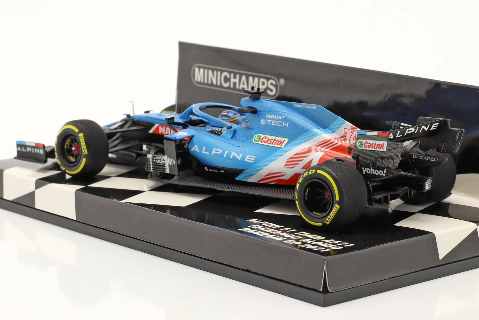 Fernando Alonso Alpine A521 #14 Bahrain GP Formel 1 2021 1:43 Minichamps