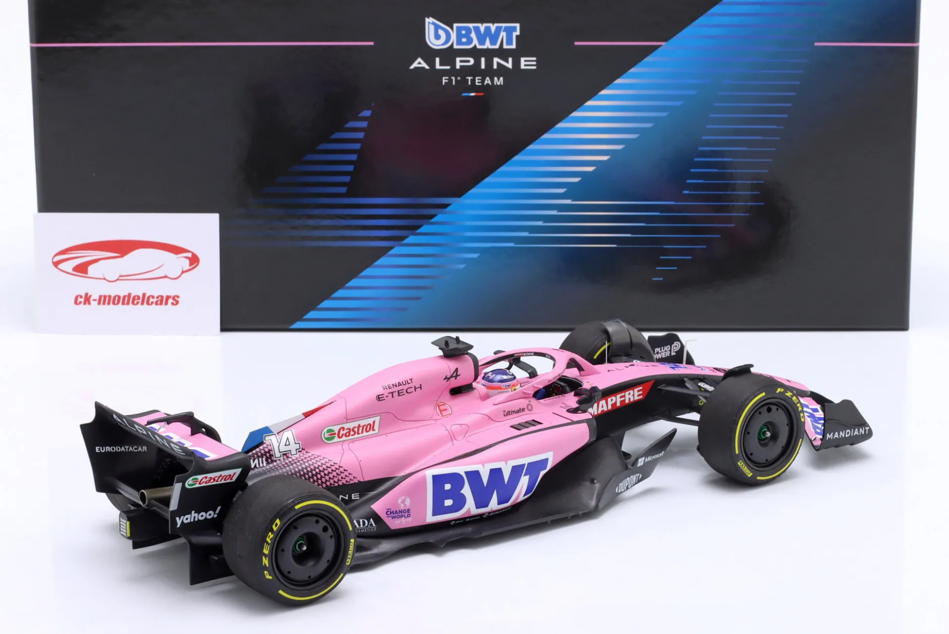 Fernando Alonso Alpine A522 #14 Bahrain GP Formel 1 2022 1:18 Minichamps