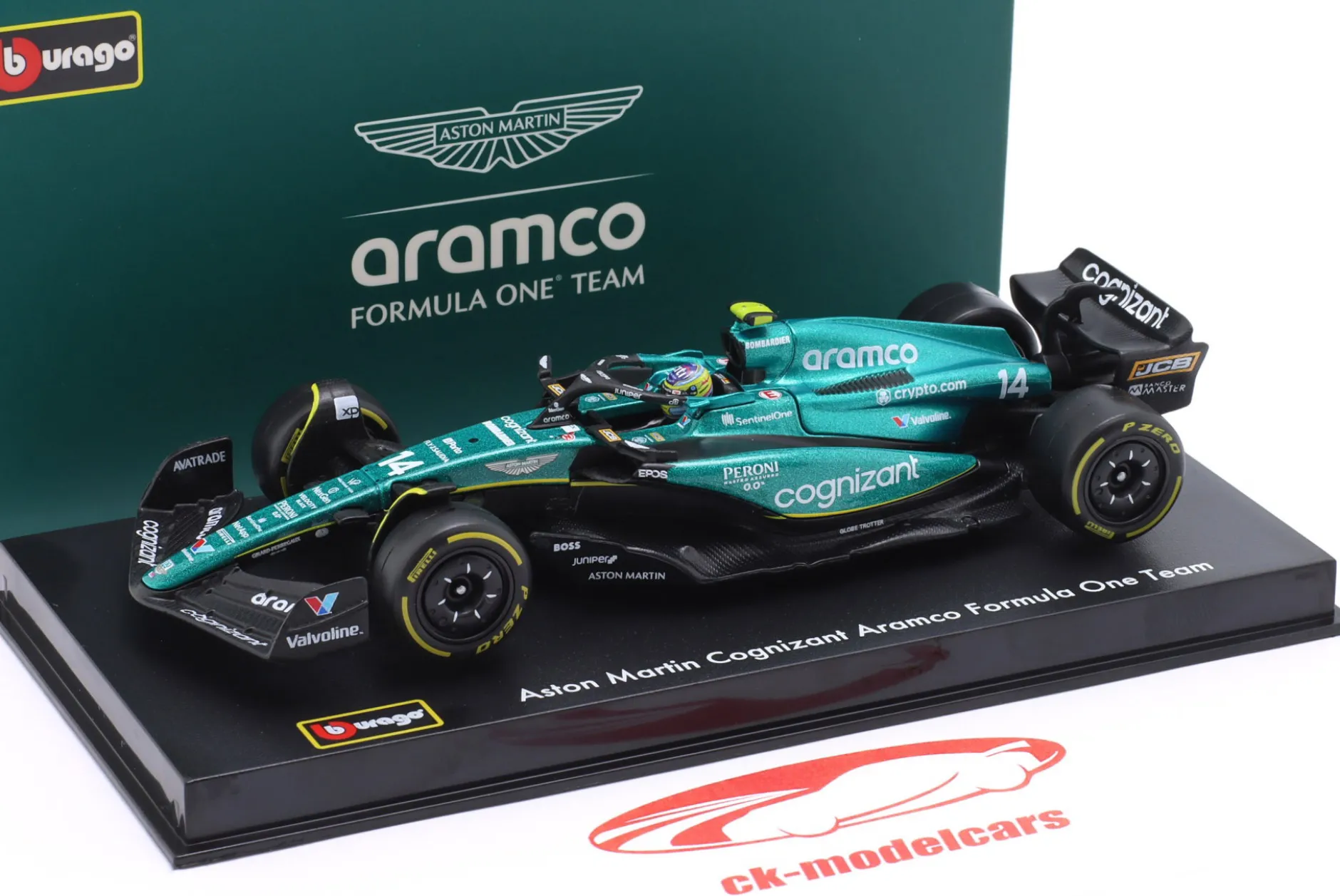 Fernando Alonso Aston Martin AMR23 #14 Formel 1 2023 1:43 Bburago