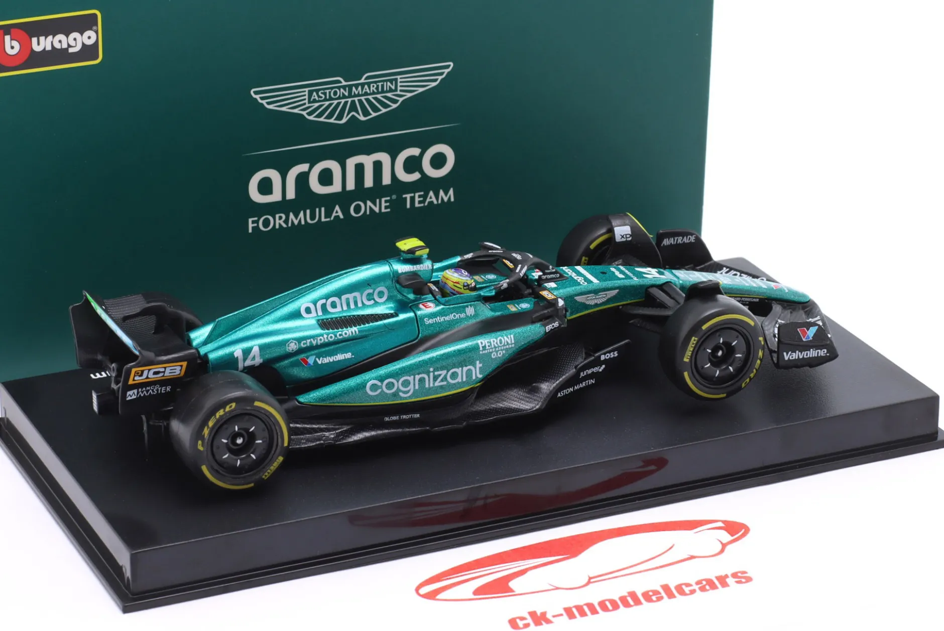 Fernando Alonso Aston Martin AMR23 #14 Formel 1 2023 1:43 Bburago