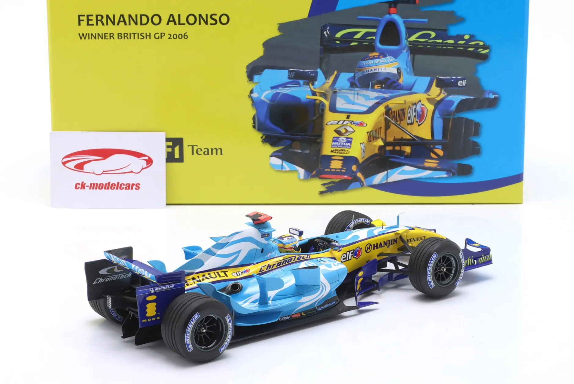 Fernando Alonso Renault R26 #1 Sieger British GP Formel 1 Weltmeister 2006 1:18 Minichamps