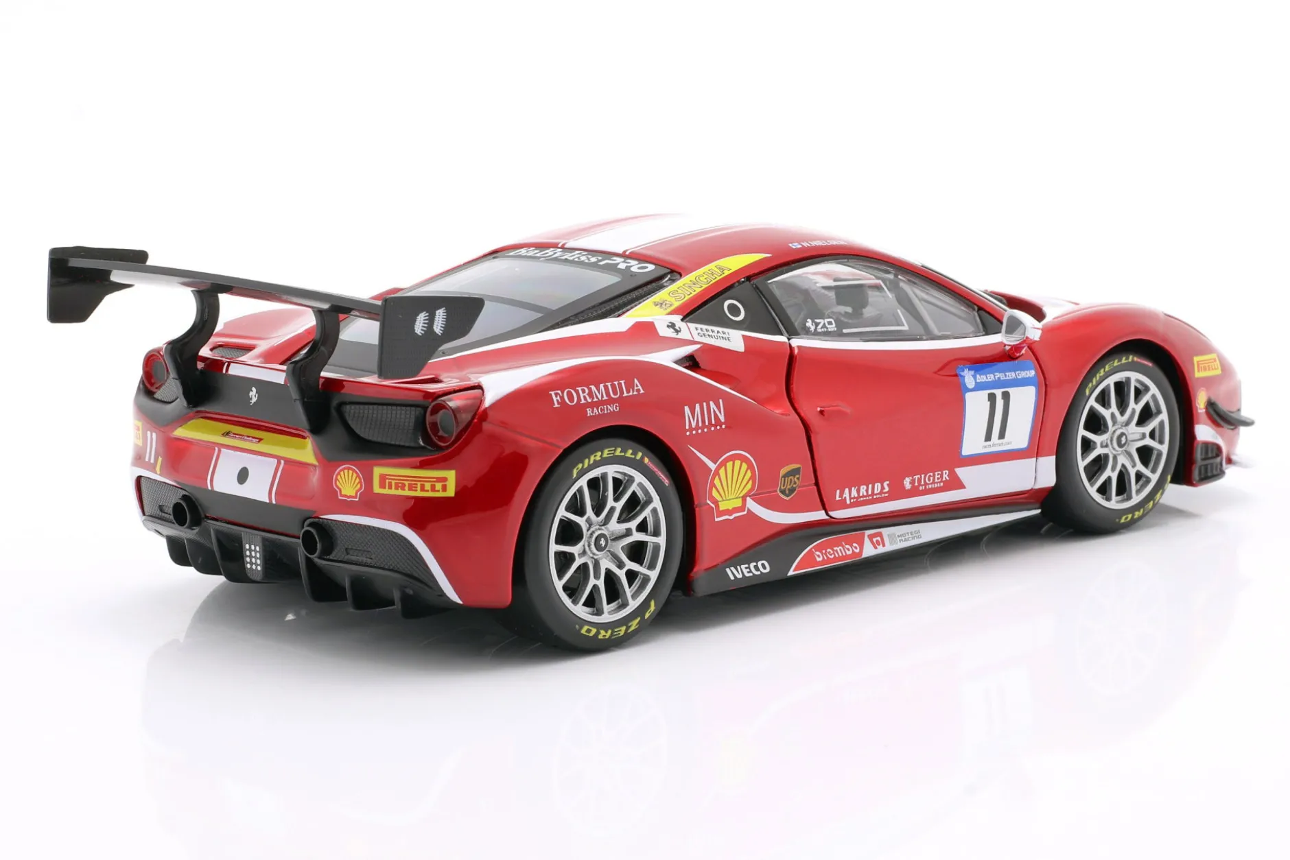 Ferrari 488 Challenge #11 Formula Racing Mugello 2017 N. Nielsen 1:24 Bburago