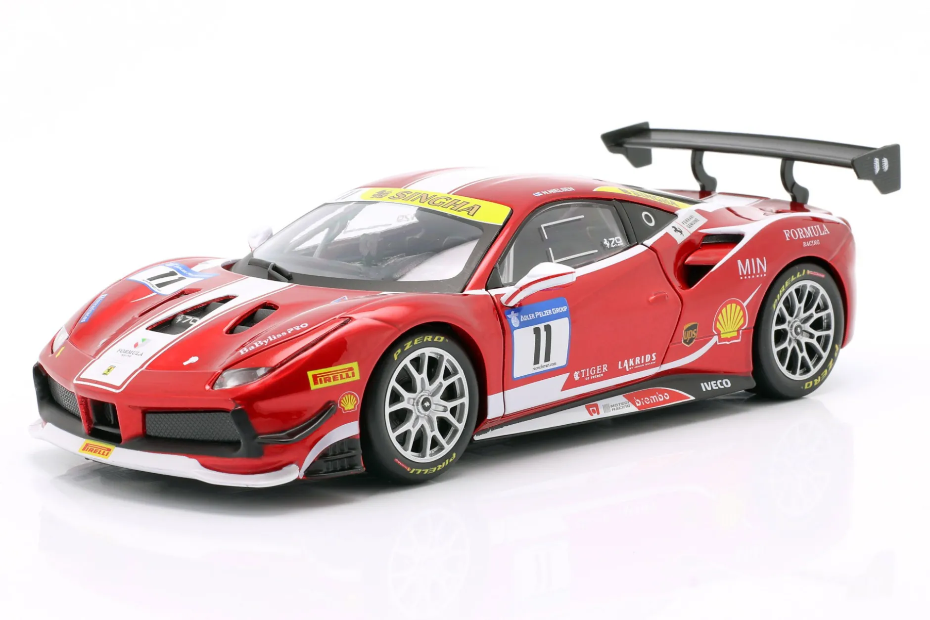 Ferrari 488 Challenge #11 Formula Racing Mugello 2017 N. Nielsen 1:24 Bburago