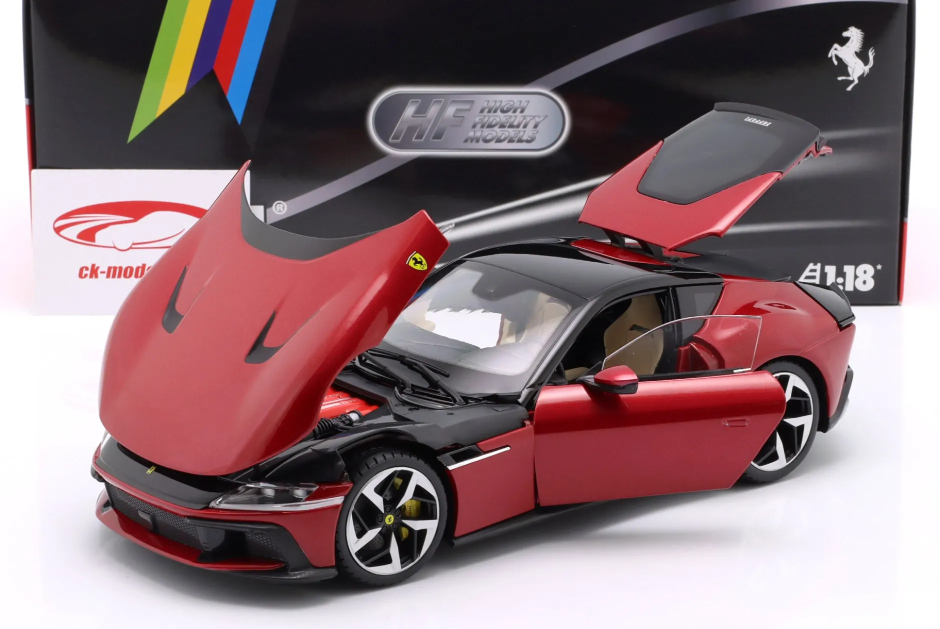 Ferrari 12Cilindri Baujahr 2024 Imola rot 1:18 Polistil
