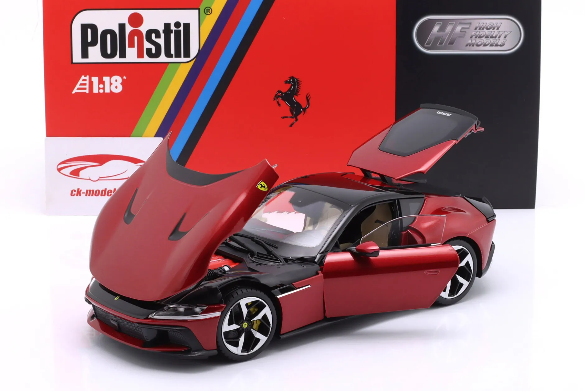Ferrari 12Cilindri Baujahr 2024 Imola rot 1:18 Polistil