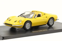 Ferrari Dino 246 GTS Baujahr 1972 mit Vitrine gelb 1:43 Altaya