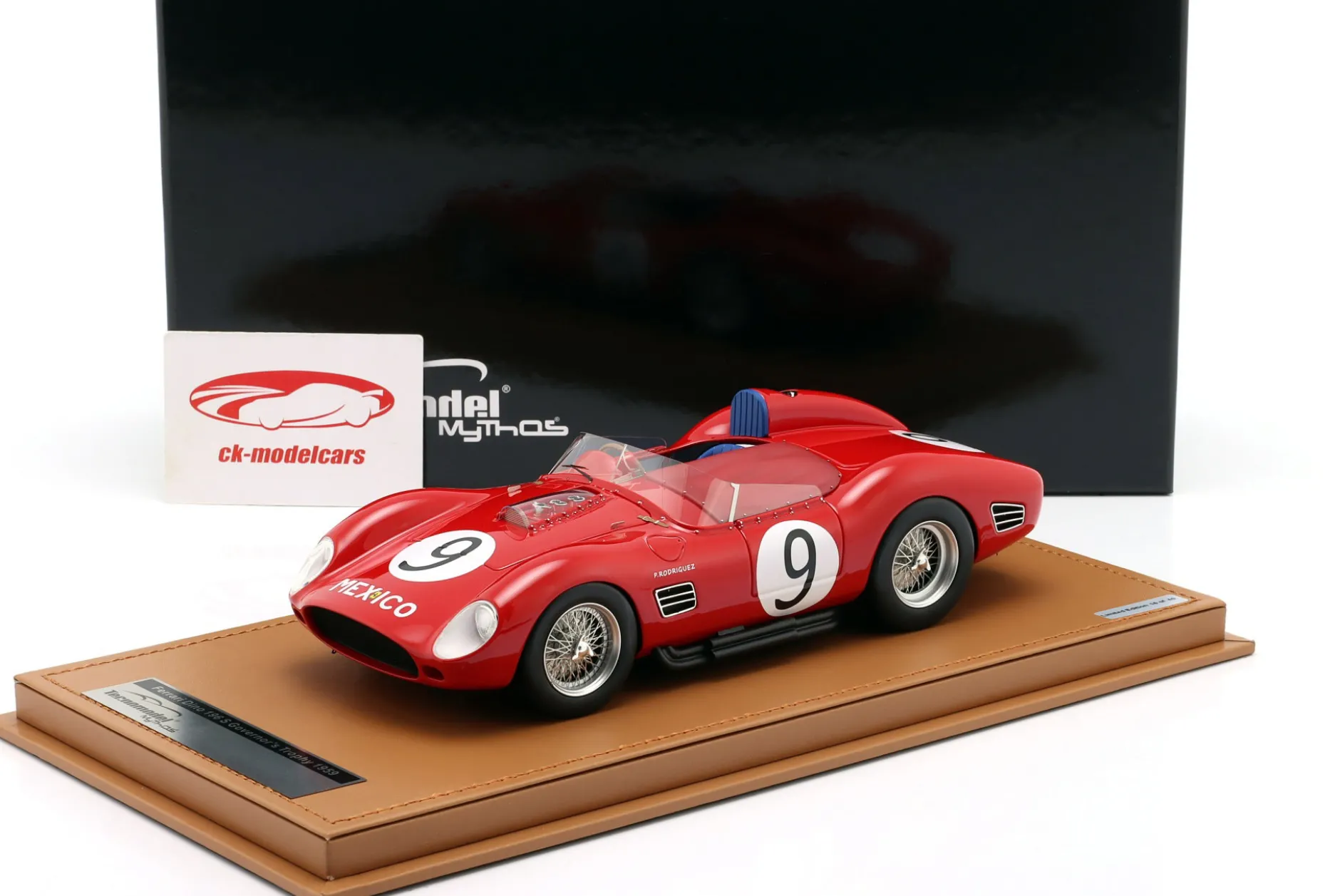 Ferrari Dino 196S #9 2nd Governor's Trophy 1959 R. Rodriguez 1:18 Tecnomodel