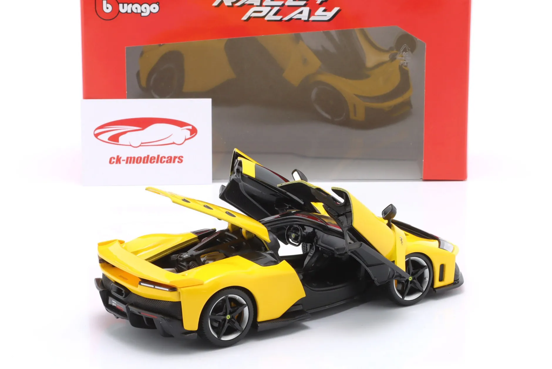Ferrari F80 Baujahr 2024 gelb 1:24 Bburago