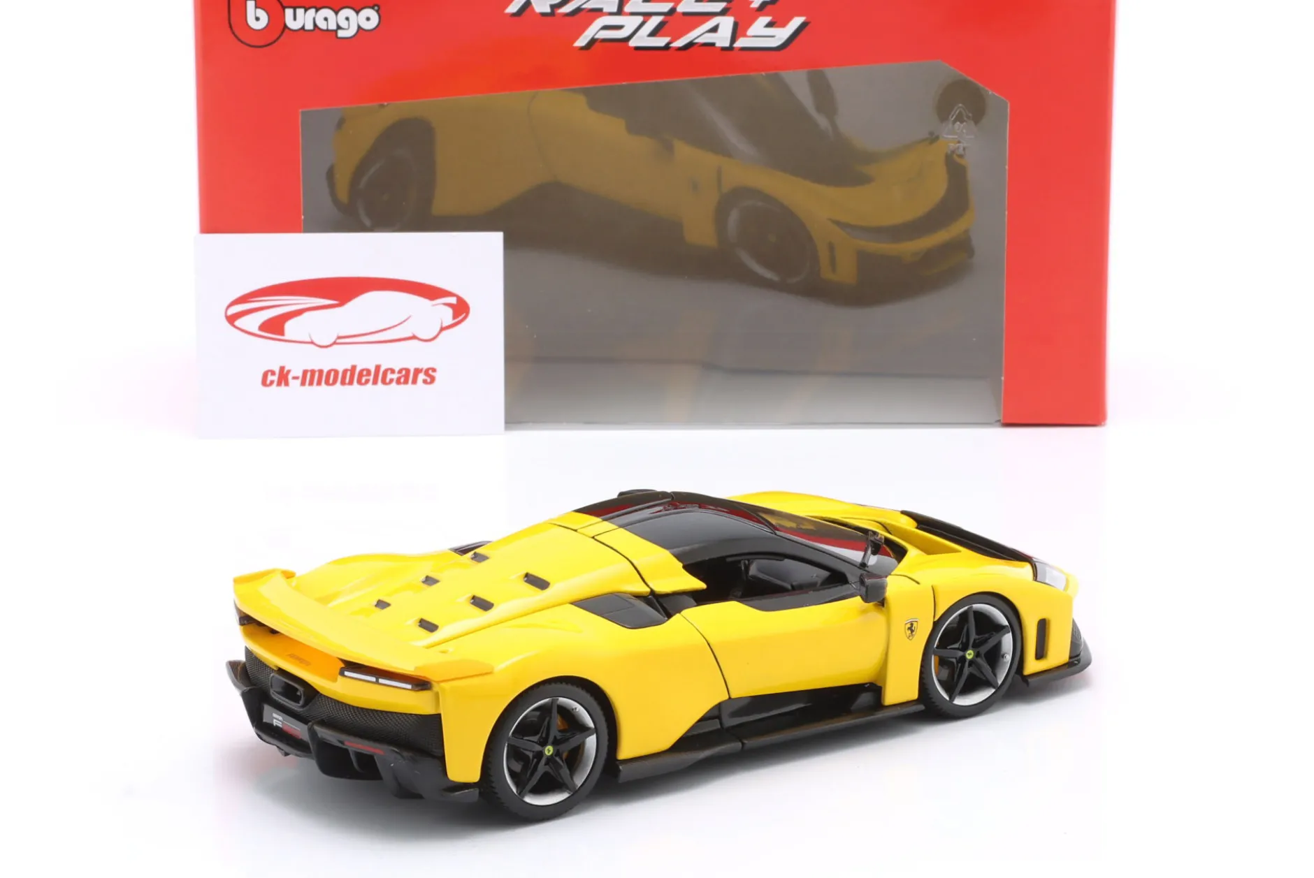 Ferrari F80 Baujahr 2024 gelb 1:24 Bburago
