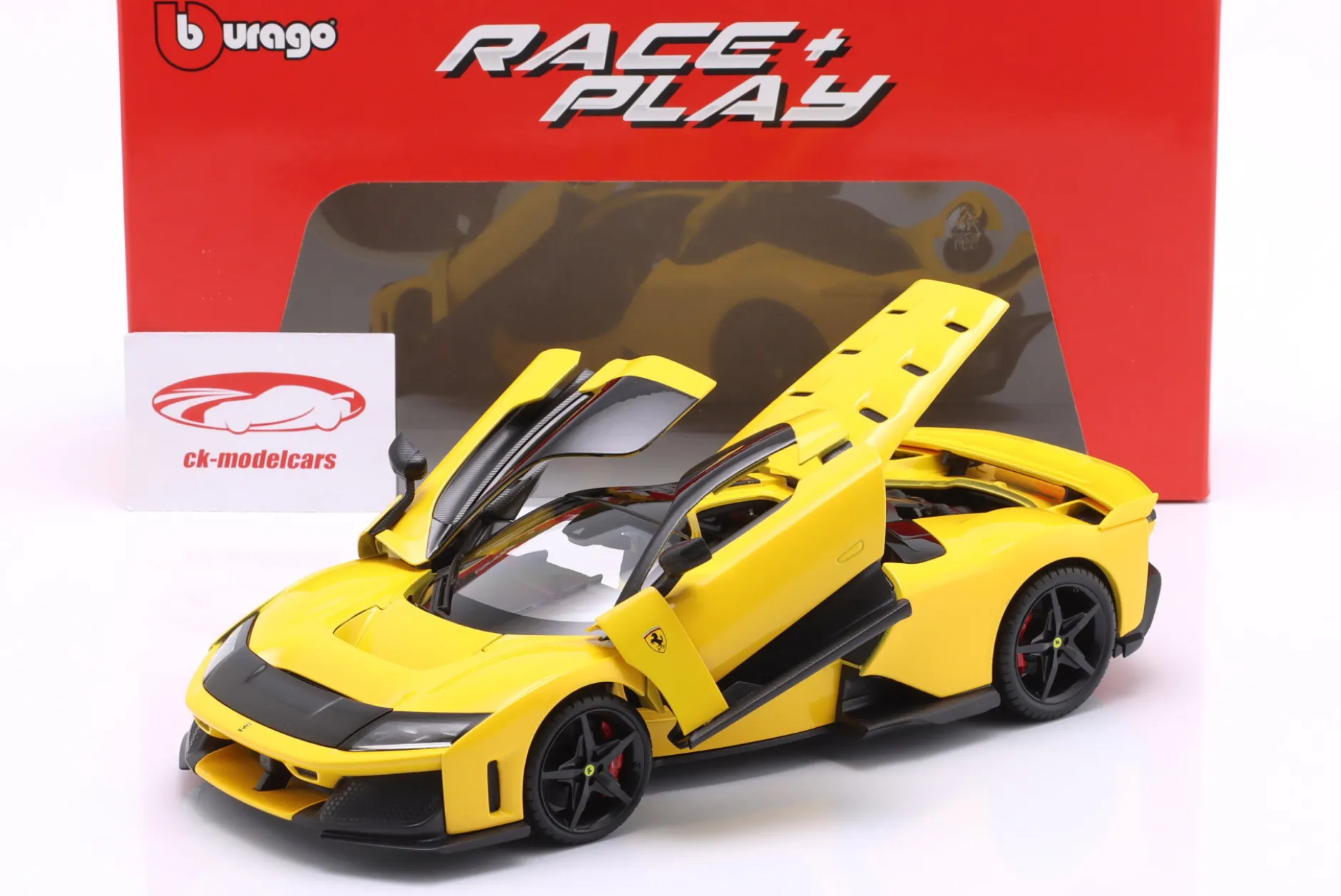 Ferrari F80 Baujahr 2024 gelb 1:18 Bburago