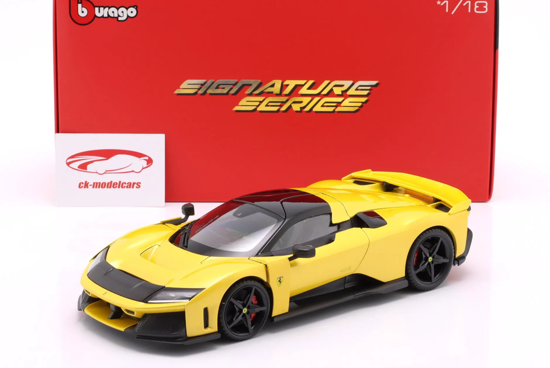 Ferrari F80 Baujahr 2024 tristrato gelb 1:18 Bburago Signature