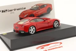 Ferrari F12 Berlinetta Baujahr 2012 mit Vitrine rot 1:43 Altaya