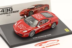 Ferrari F430 Challenge #14 Baujahr 2006 mit Vitrine rot / weiß 1:43 Altaya