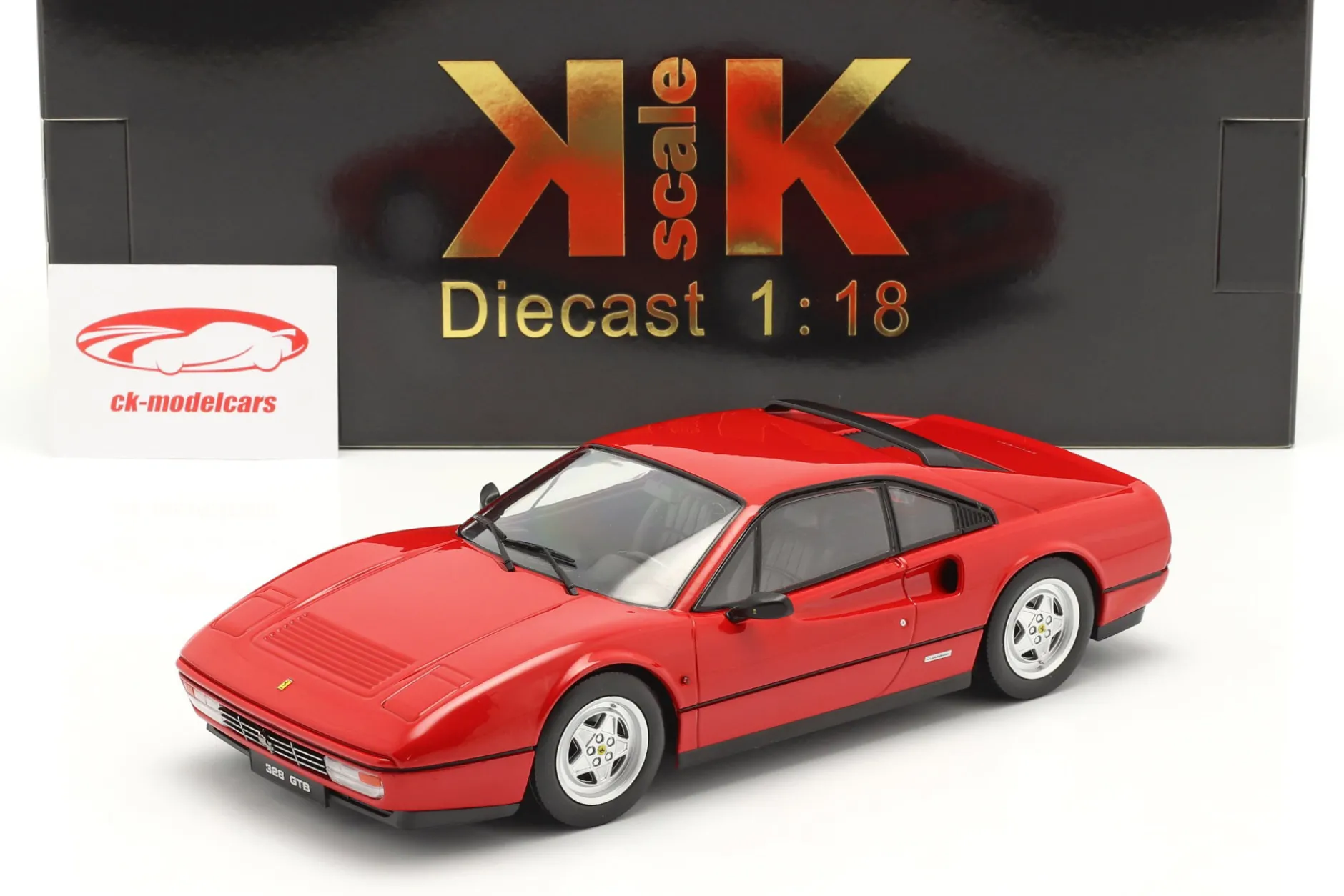 Ferrari 328 GTB Baujahr 1985 rot 1:18 KK-Scale