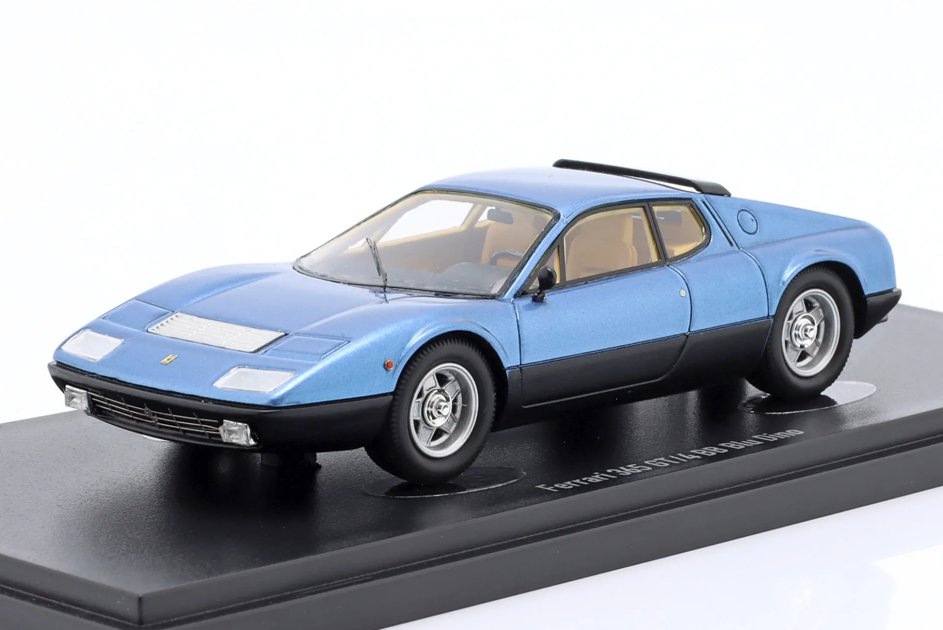 Ferrari 365 GT/4 BB Baujahr 1973-1976 blau metallic 1:43 AutoCult
