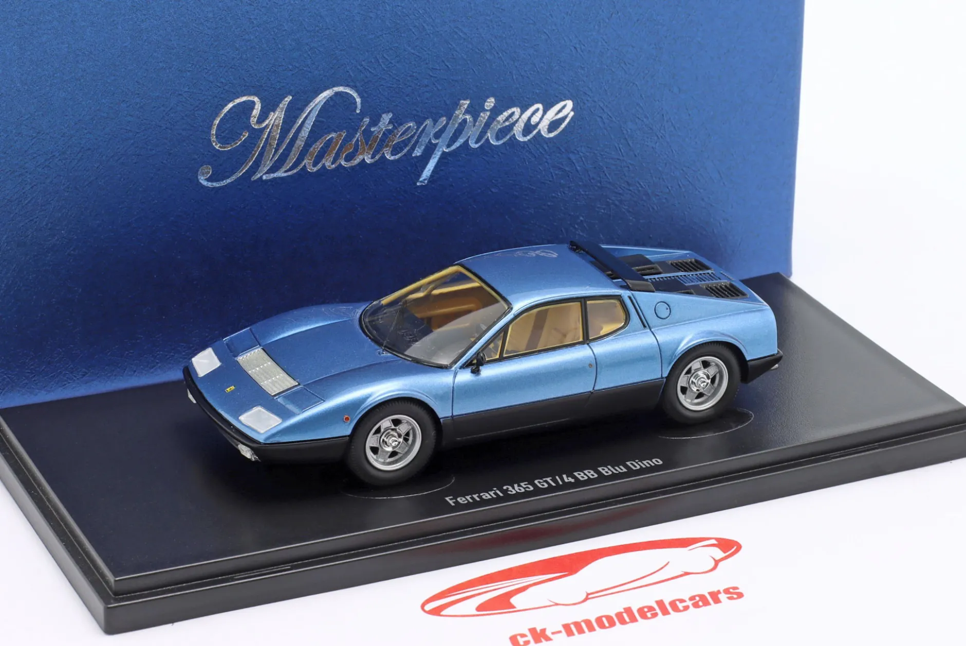 Ferrari 365 GT/4 BB Baujahr 1973-1976 blau metallic 1:43 AutoCult