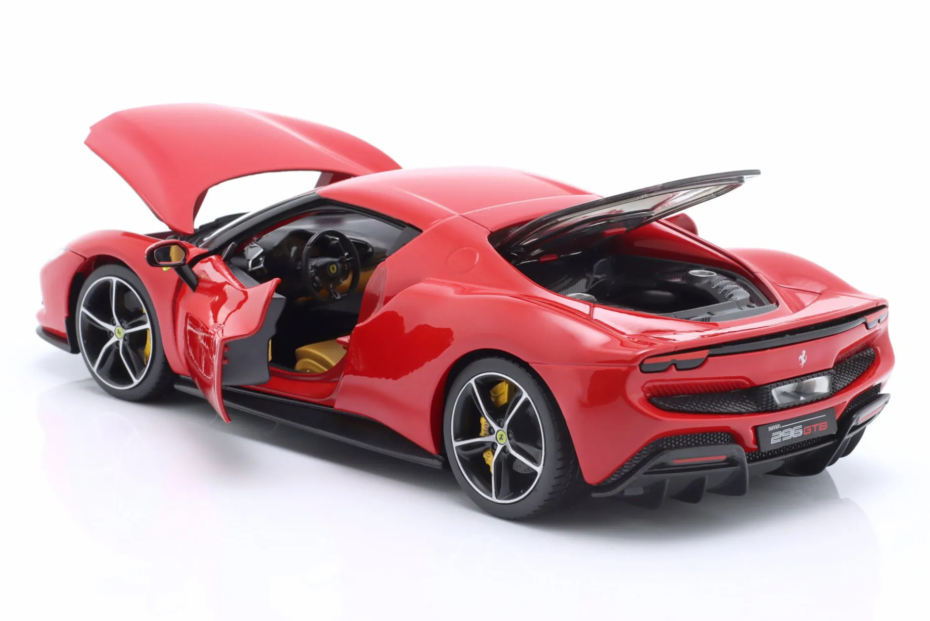 Ferrari 296 GTB Hybrid 830PS V6 Baujahr 2021 rot 1:18 Bburago