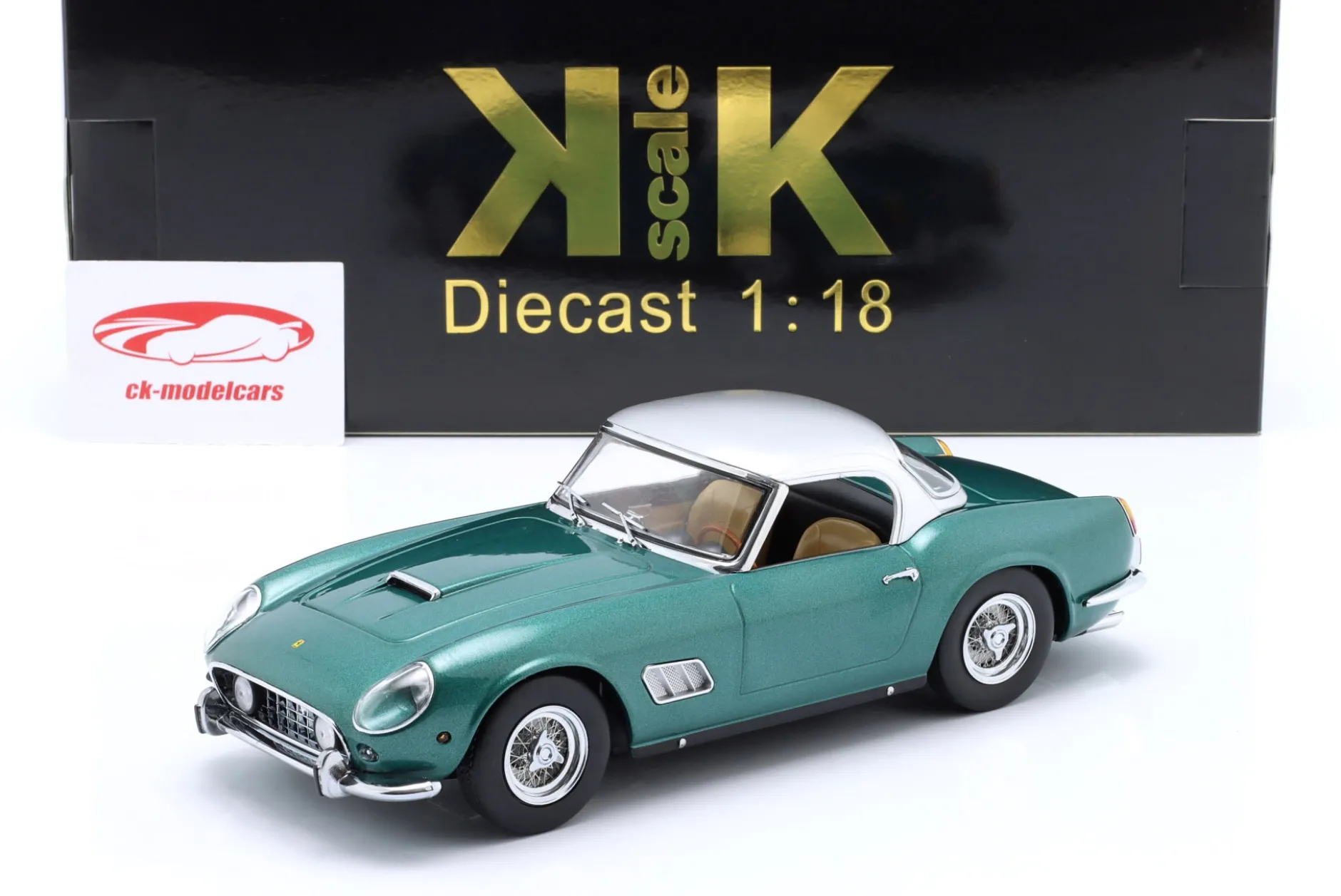 Ferrari 250 GT California Spyder 1960 grün metallic / silber 1:18 KK-Scale