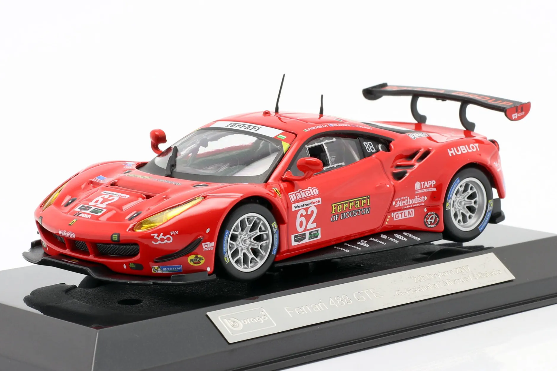 Ferrari 488 GTE #62 7th 24h Daytona 2017 Fisichella, Vilander, Calado 1:43 Bburago