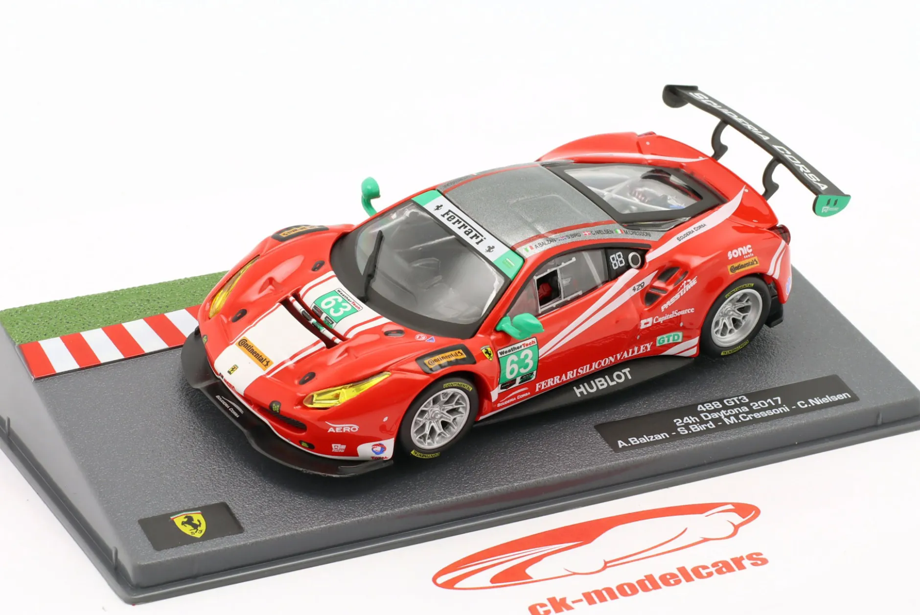 Ferrari 488 GT3 #63 24h Daytona 2017 Scuderia Corsa 1:43 Altaya