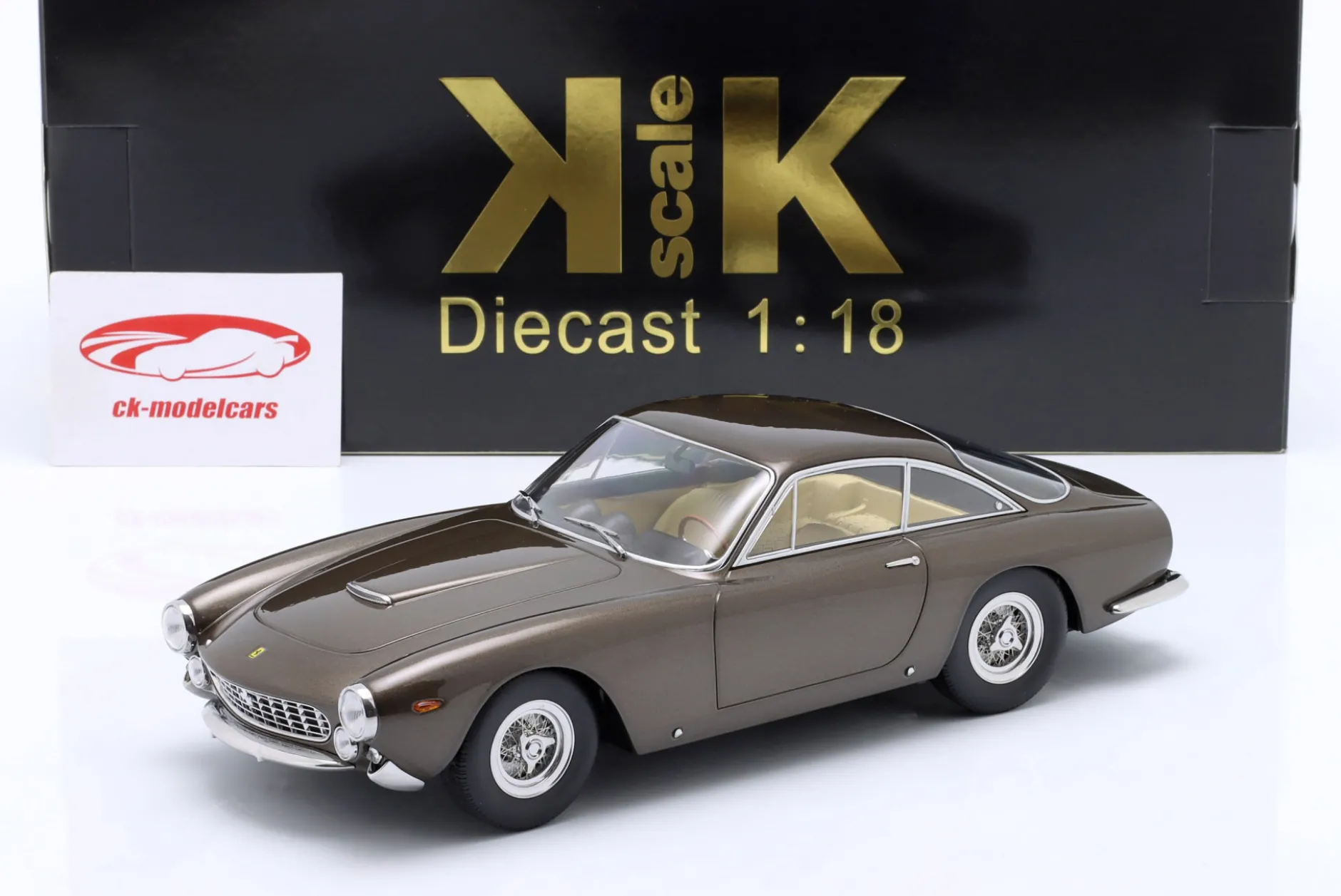 Ferrari 250 GT Lusso Baujahr 1962 braun metallic 1:18 KK-Scale