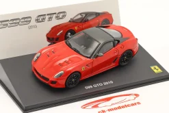 Ferrari 599 GTO Baujahr 2010 mit Vitrine rot 1:43 Altaya