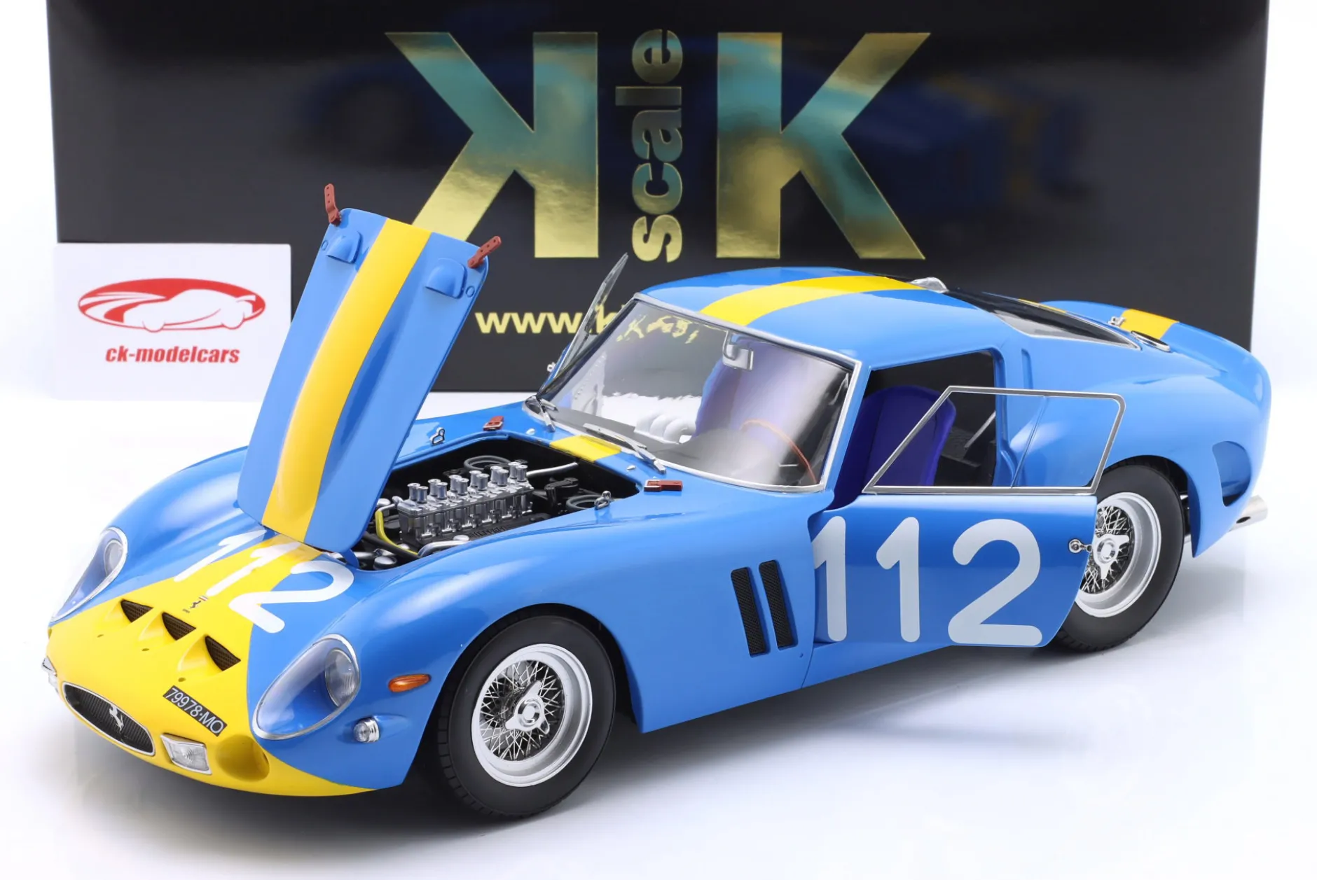 Ferrari 250 GTO #112 9th Targa Florio 1964 Norinder, Troberg 1:12 KK-Scale