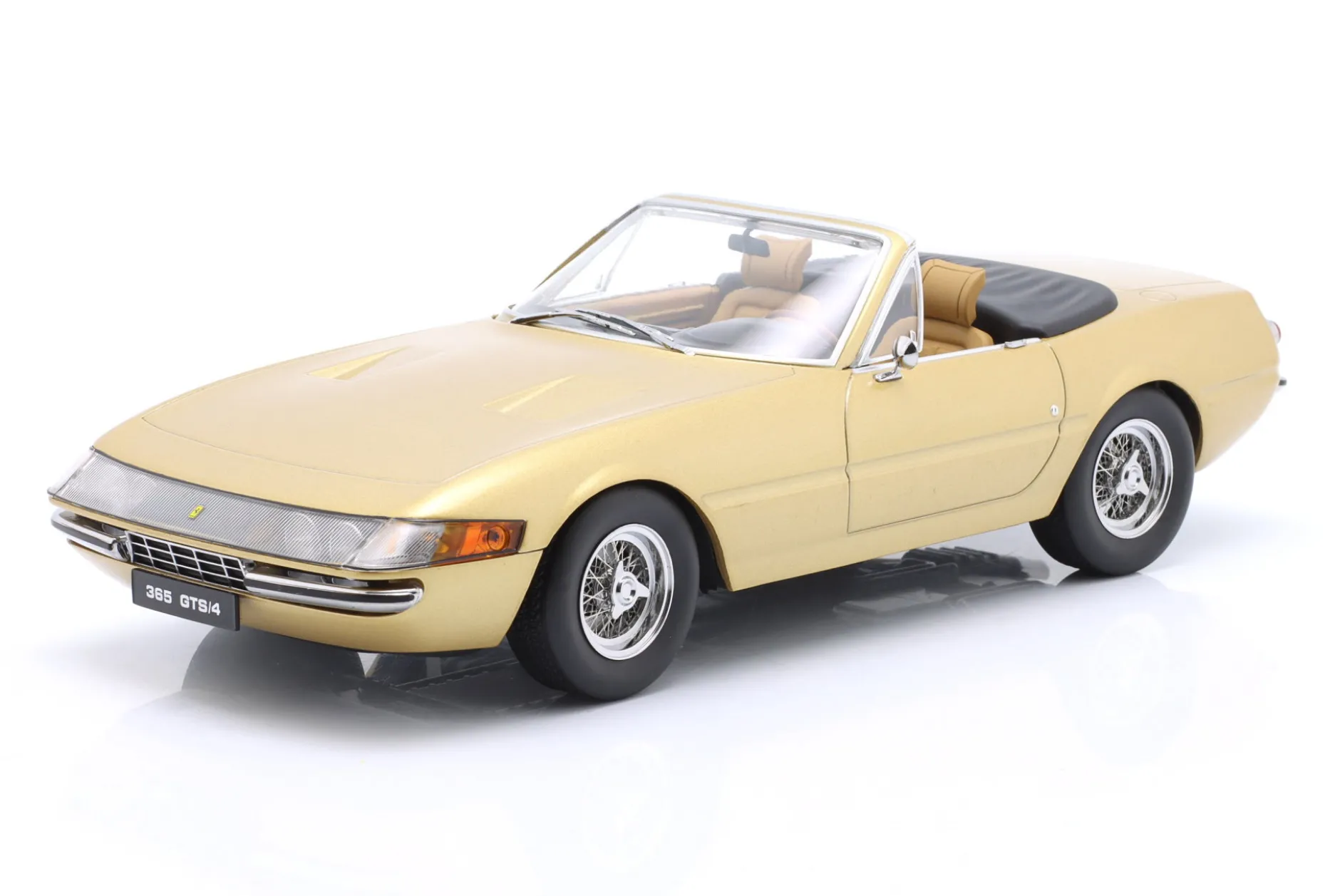Ferrari 365 GTS/4 Daytona Cabriolet 1. Serie US-Version 1969 gold metallic 1:18 KK-Scale