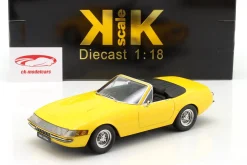 Ferrari 365 GTS/4 Daytona Cabrio 1.Serie Baujahr 1969 gelb 1:18 KK-Scale