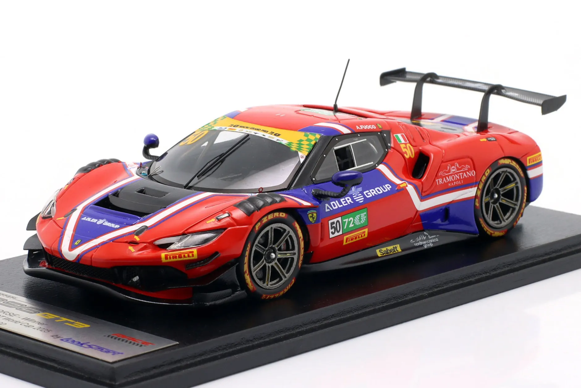 Ferrari 296 GT3 #50 Sieger FIA GT World Cup Macau 2025 Fuoco 1:43 LookSmart
