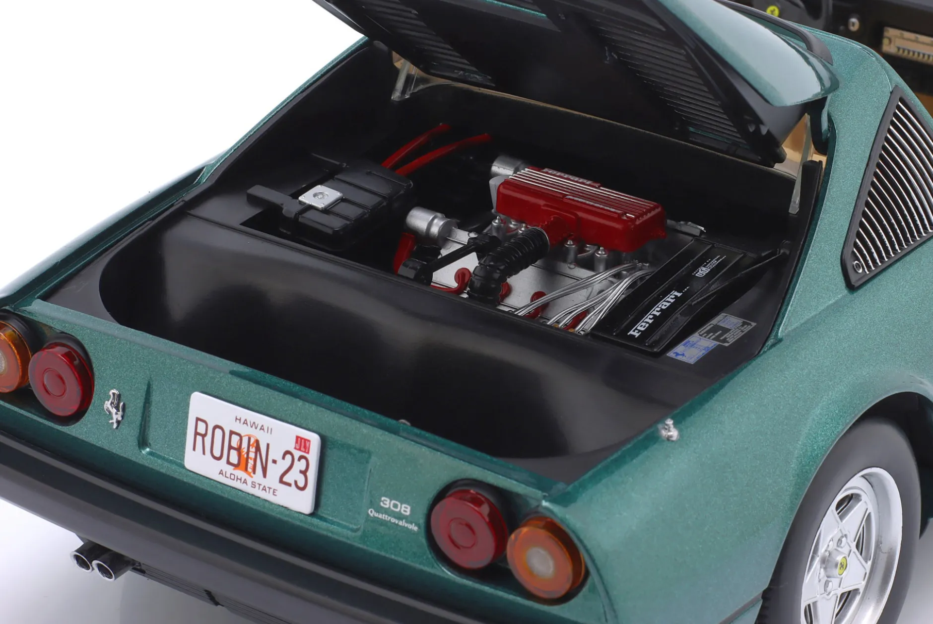 Ferrari 308 GTS QV US-Version 1982 (TV-Serie Magnum) grün metallic 1:12 KK-Scale