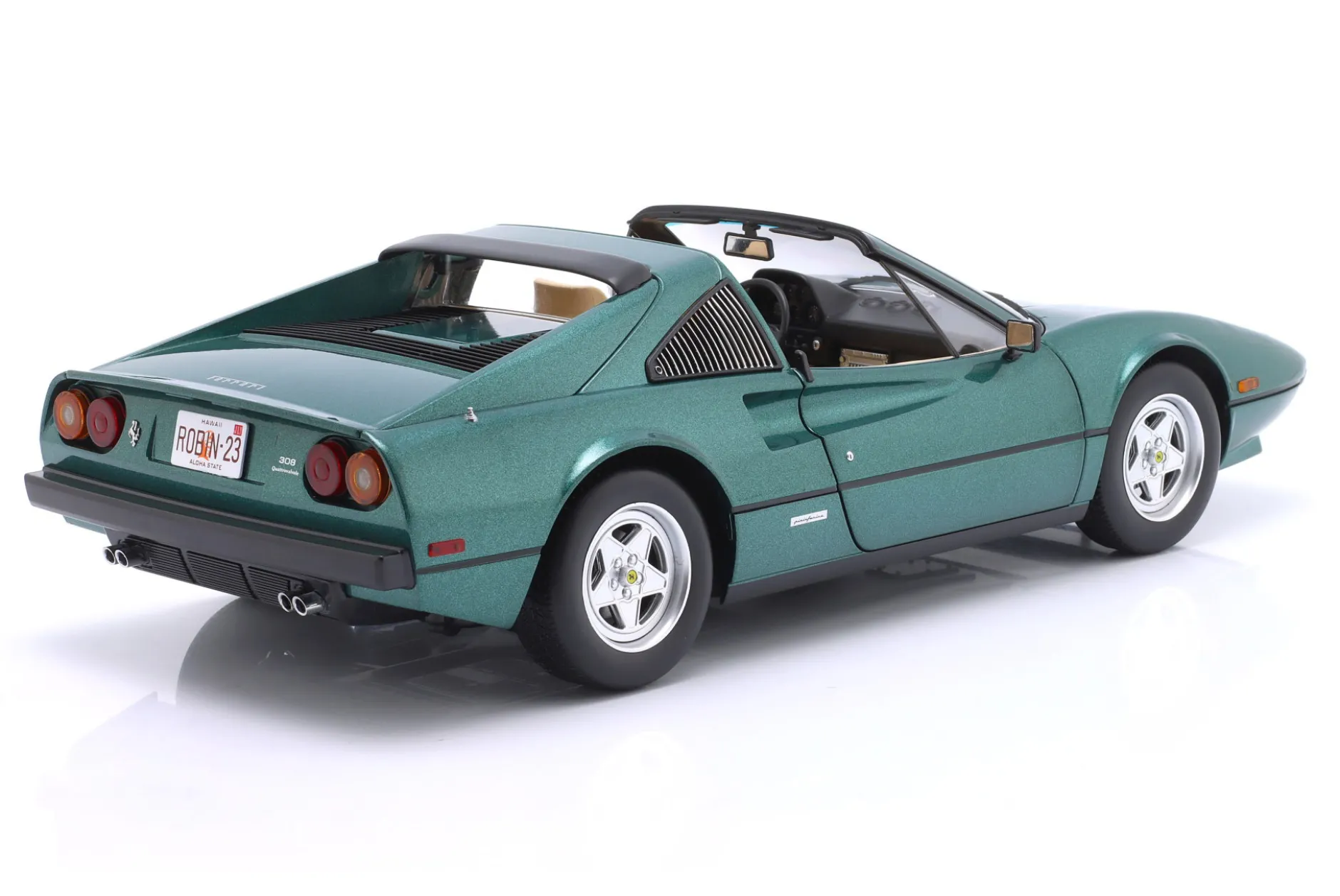 Ferrari 308 GTS QV US-Version 1982 (TV-Serie Magnum) grün metallic 1:12 KK-Scale