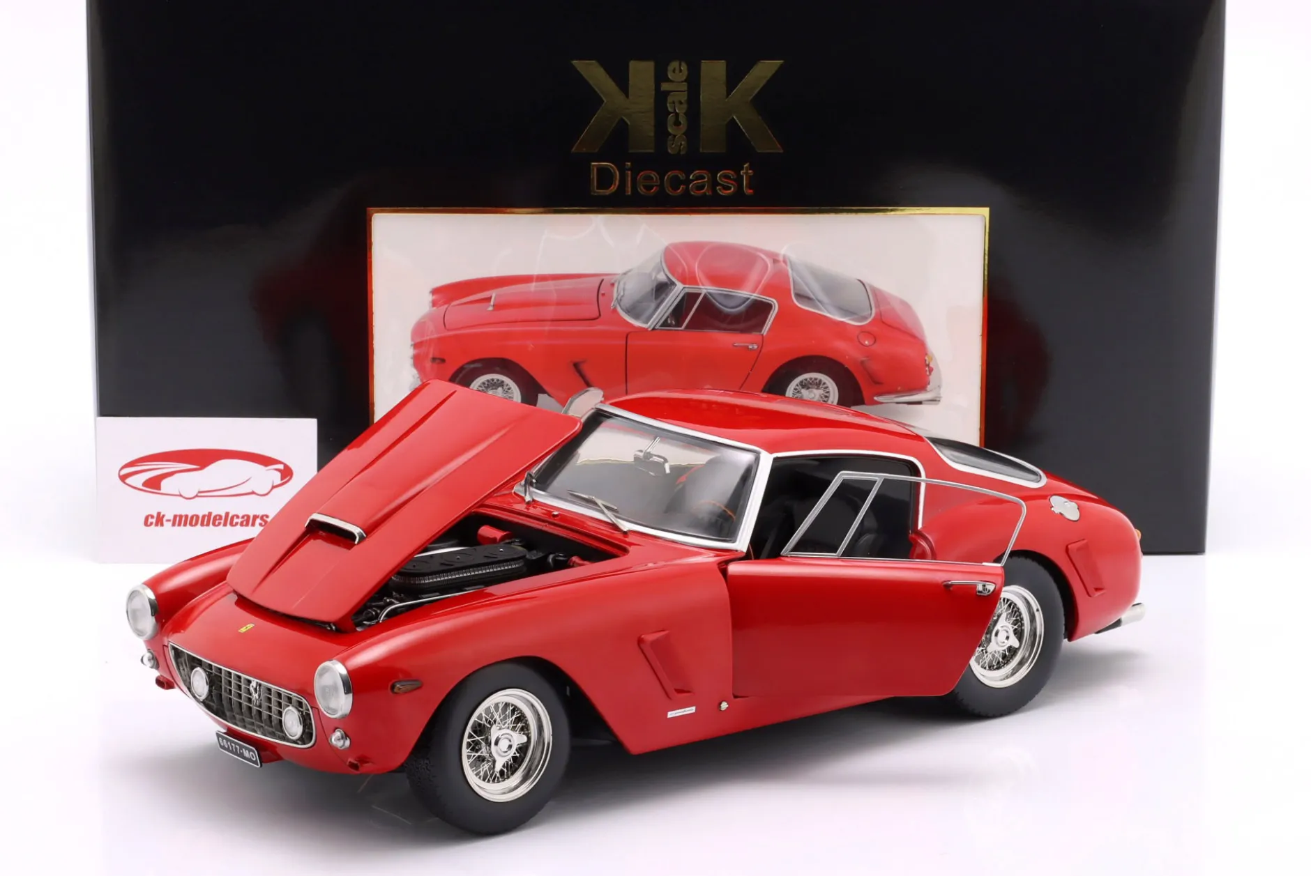 Ferrari 250 GT SWB Competizione Plain Body Version Baujahr 1961 rot 1:12 KK-Scale