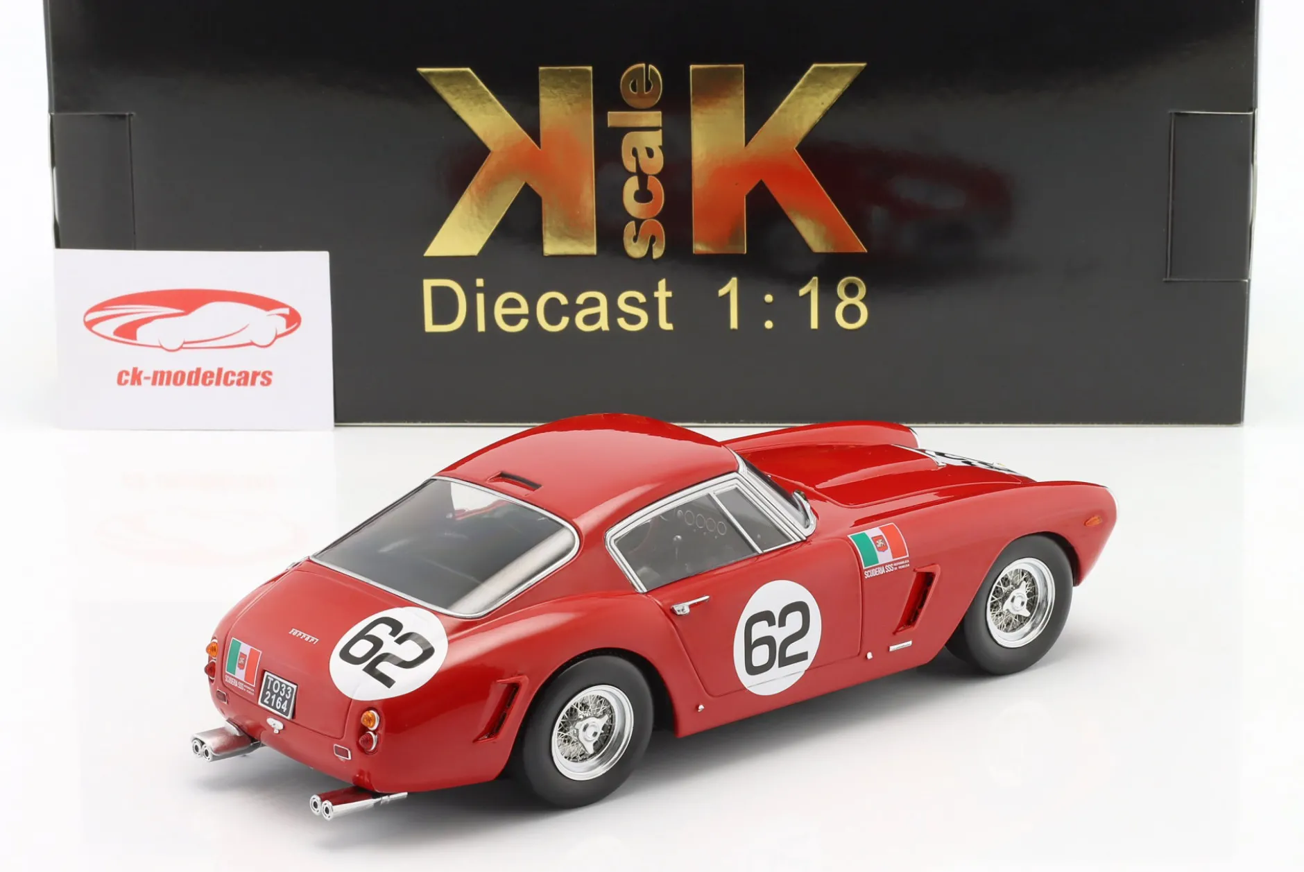 Ferrari 250 GT SWB #62 Sieger Coppa Inter-Europa Monza 1960 Abate 1:18 KK-Scale
