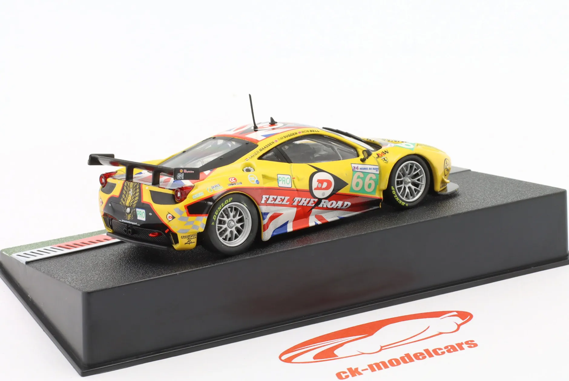 Ferrari 458 Italia GT2 #66 24h LeMans 2011 Bell, Sugden, Maassen 1:43 Altaya