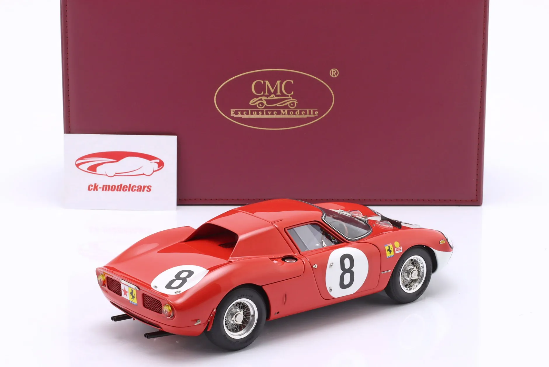 Ferrari 250 LM #8 2nd 12h Reims 1964 Surtees, Bandini 1:18 CMC