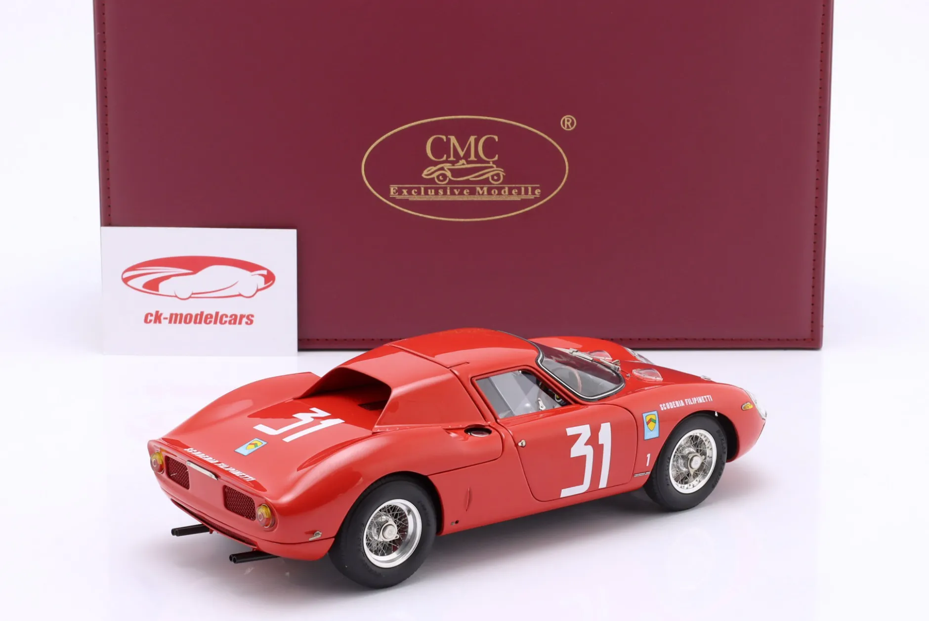 Ferrari 250 LM #31 Sieger Coppa Inter-Europa 1964 Nino Vaccarella 1:18 CMC
