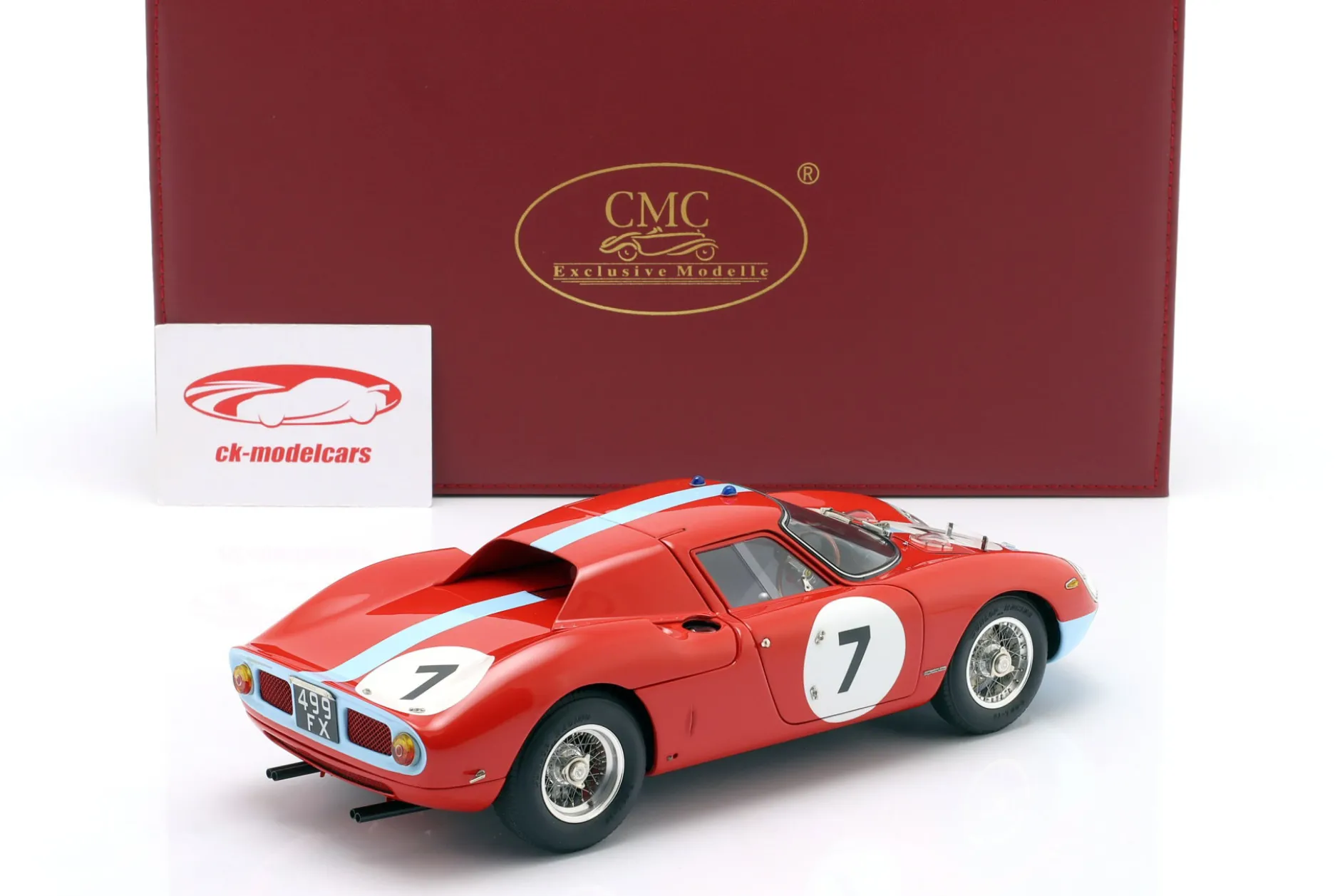Ferrari 250 LM #7 Sieger 12h Reims 1964 Hill, Bonnier 1:18 CMC