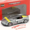 Ferrari Monza SP1 Baujahr 2019 silbergrau metallic / gelb 1:43 Bburago