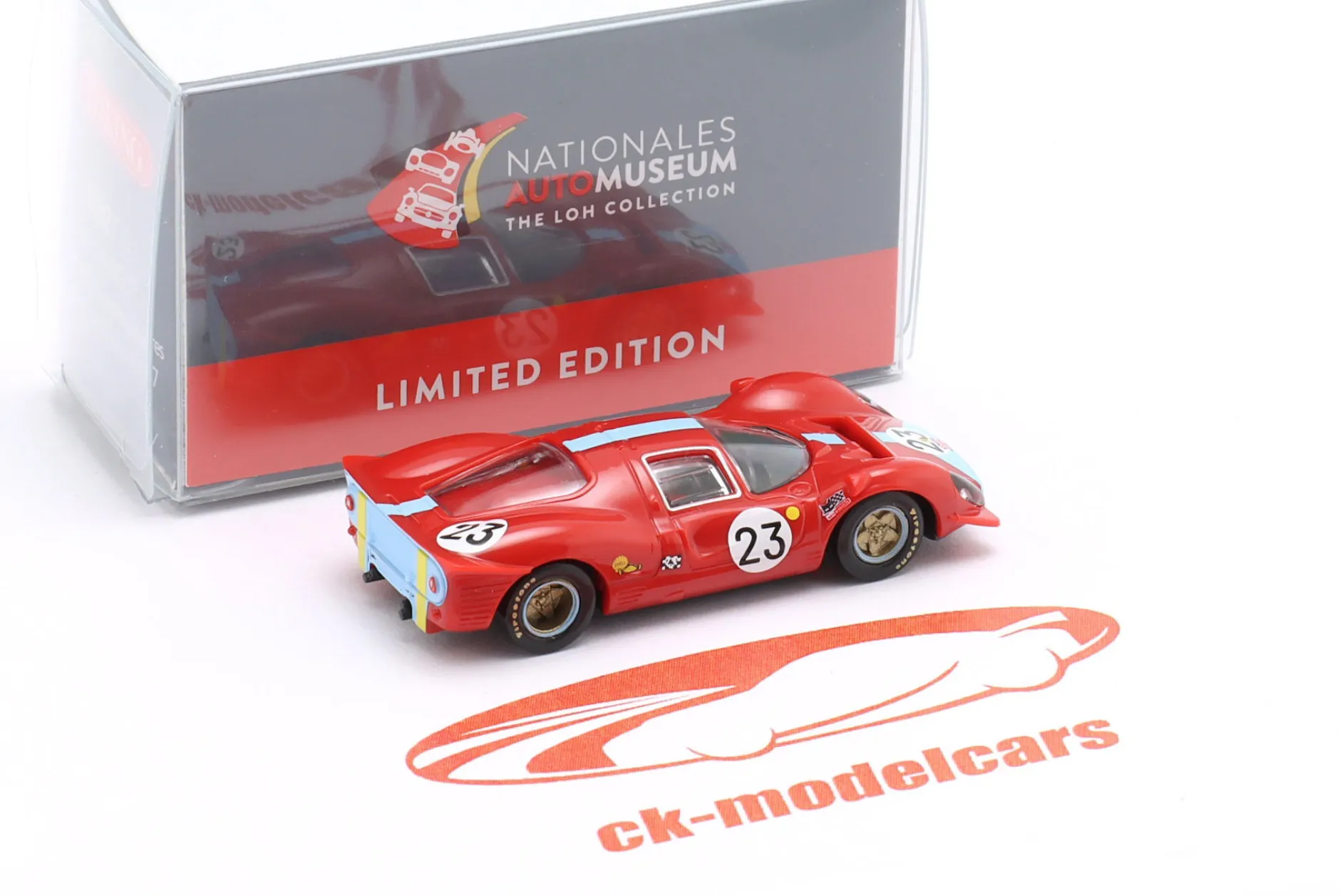 Ferrari 412 P #23 24h LeMans 1967 Attwood, Courage 1:87 Wiking