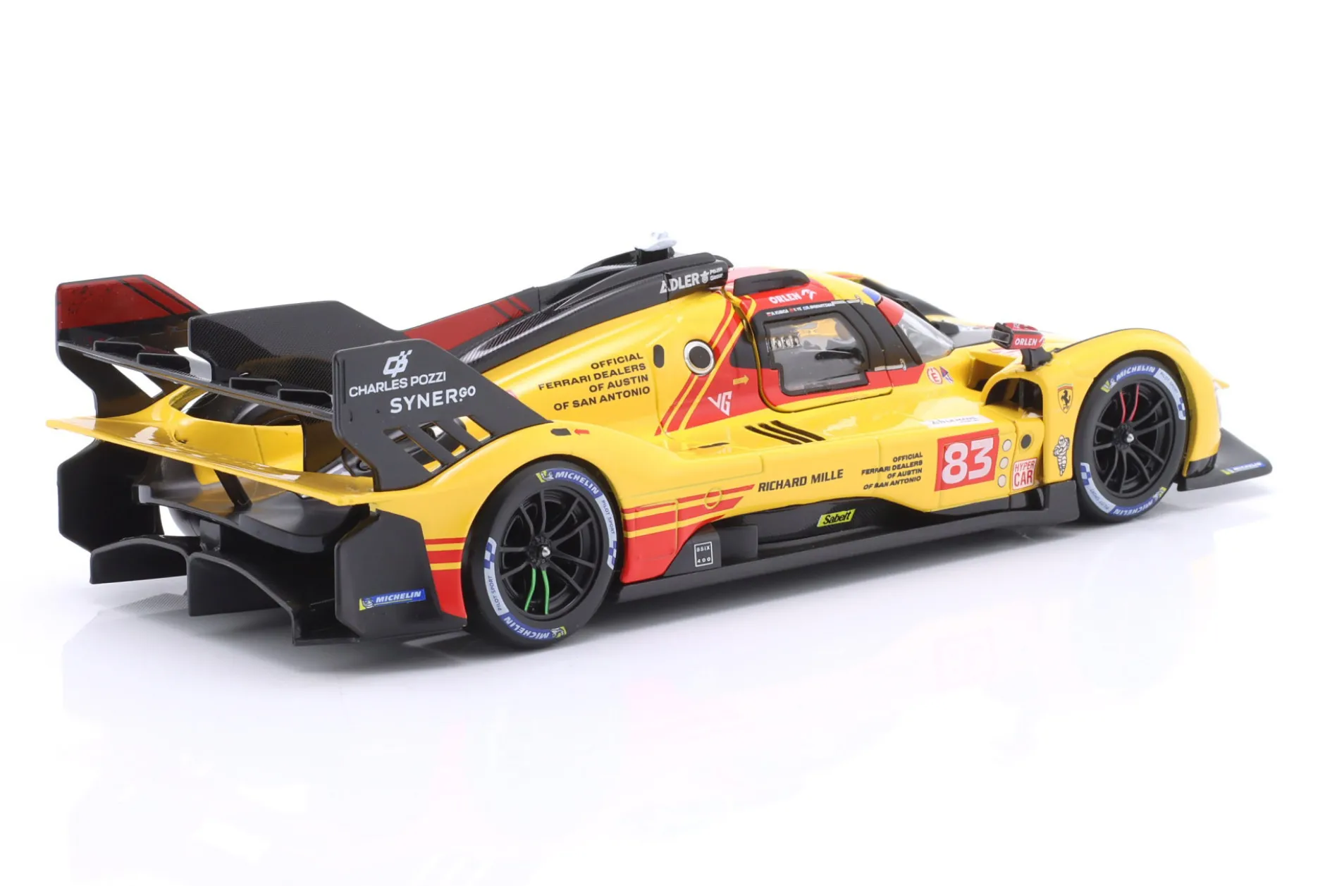 Ferrari 499P #83 24h LeMans 2024 Kubica, Shwartzman, Ye 1:24 Bburago
