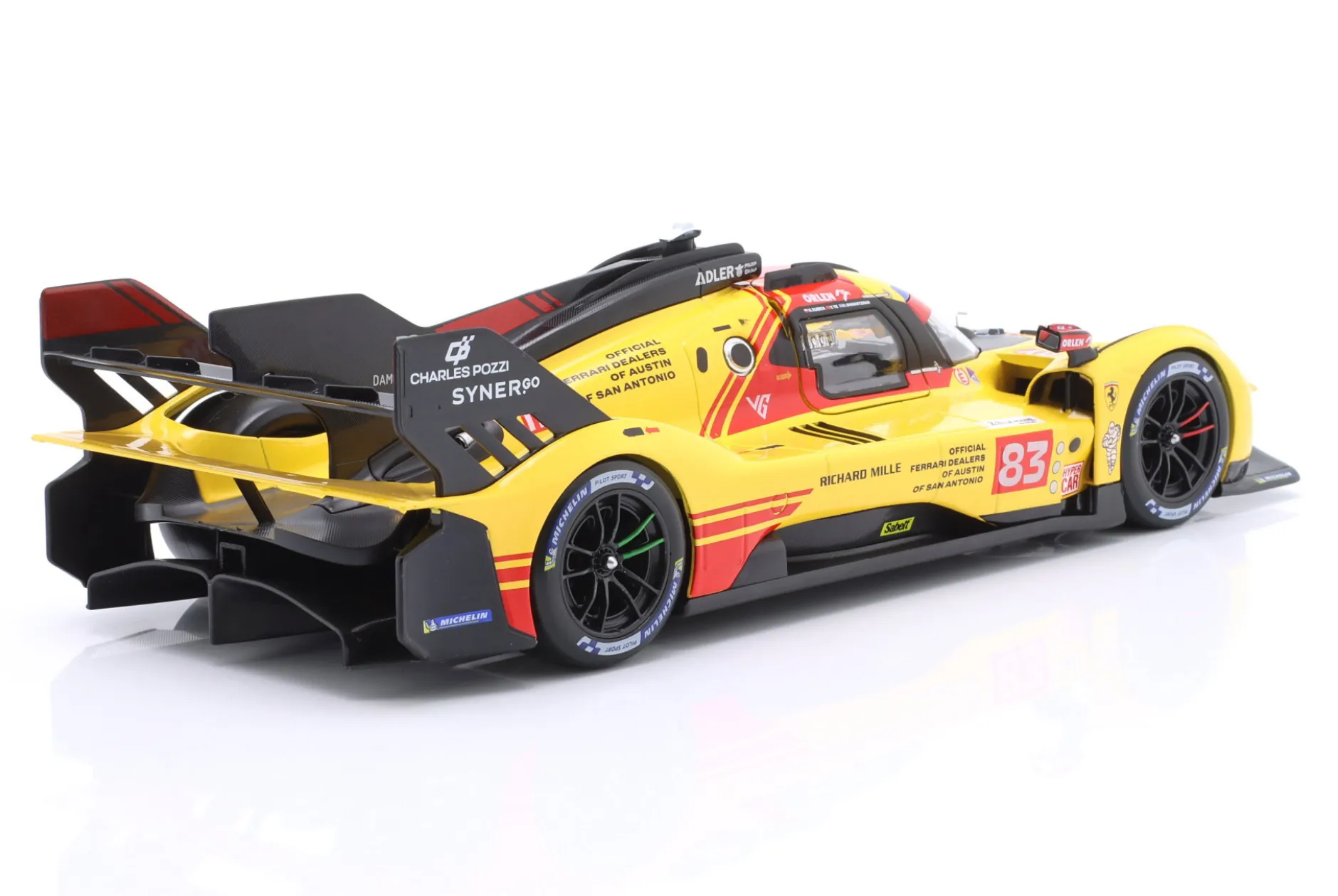 Ferrari 499P #83 24h LeMans 2024 Kubica, Shwartzman, Ye 1:18 Bburago