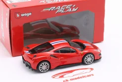 Ferrari 488 Pista Coupe Baujahr 2015 rot 1:43 Bburago