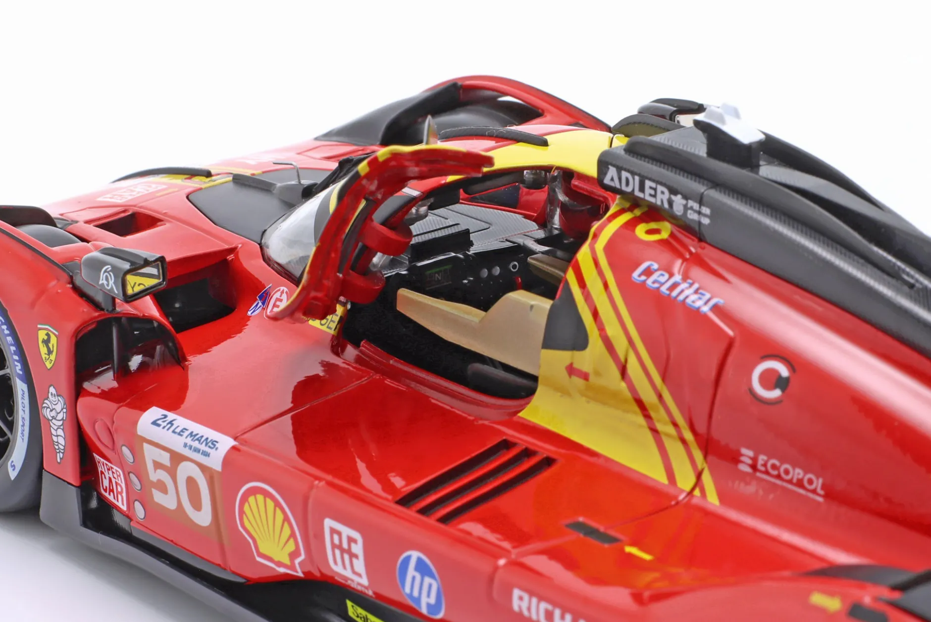 Ferrari 499P #50 Sieger 24h LeMans 2024 Fuoco, Molina, Nielsen 1:18 Bburago