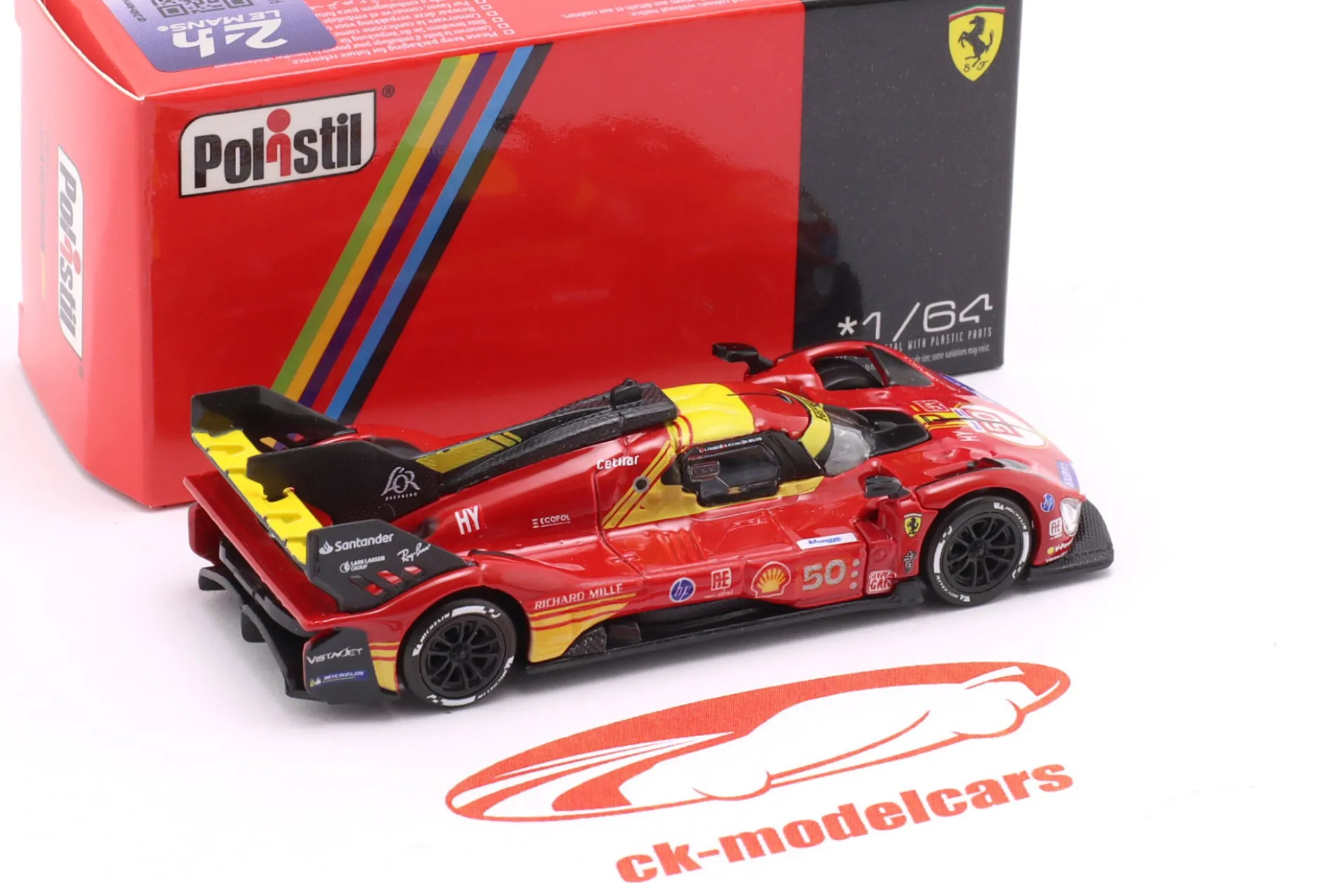 Ferrari 499P #50 Sieger 24h LeMans 2024 Nielsen, Fuoco, Molina 1:64 Polistil