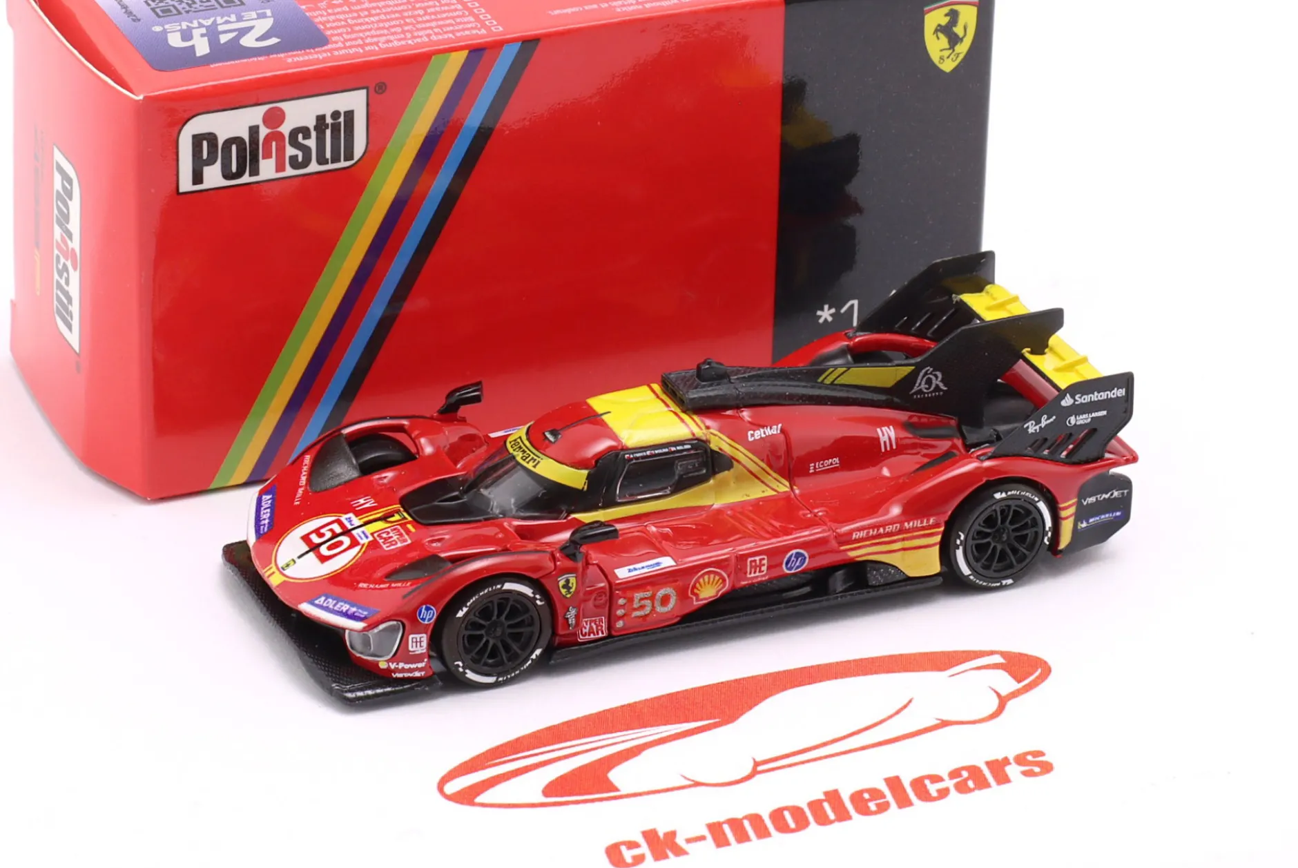 Ferrari 499P #50 Sieger 24h LeMans 2024 Nielsen, Fuoco, Molina 1:64 Polistil