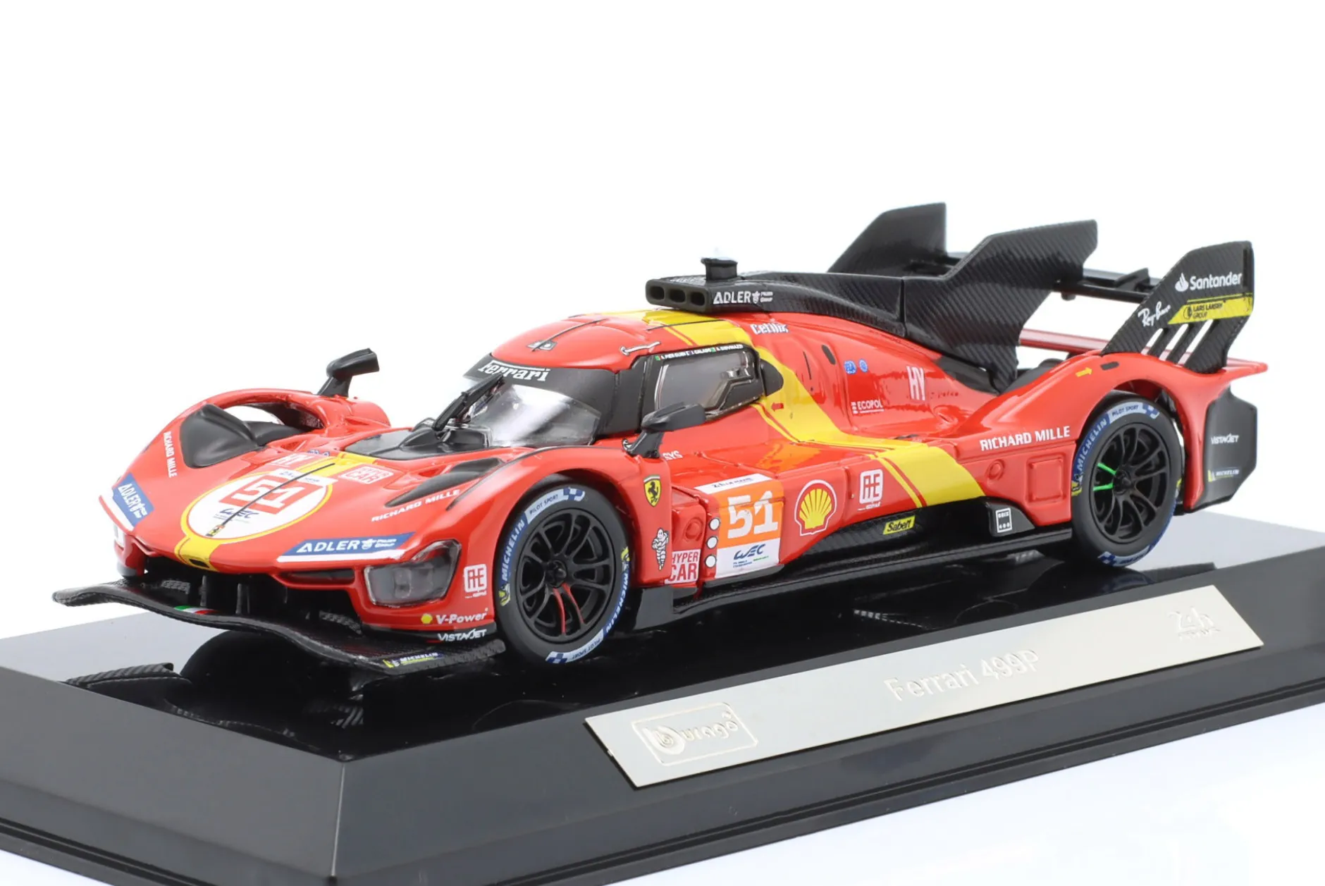Ferrari 499P #51 Sieger 24h LeMans 2023 Pier Guidi, Calado, Giovinazzi 1:43 Bburago