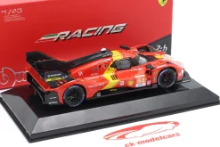 Ferrari 499P #51 Sieger 24h LeMans 2023 Pier Guidi, Calado, Giovinazzi 1:43 Bburago